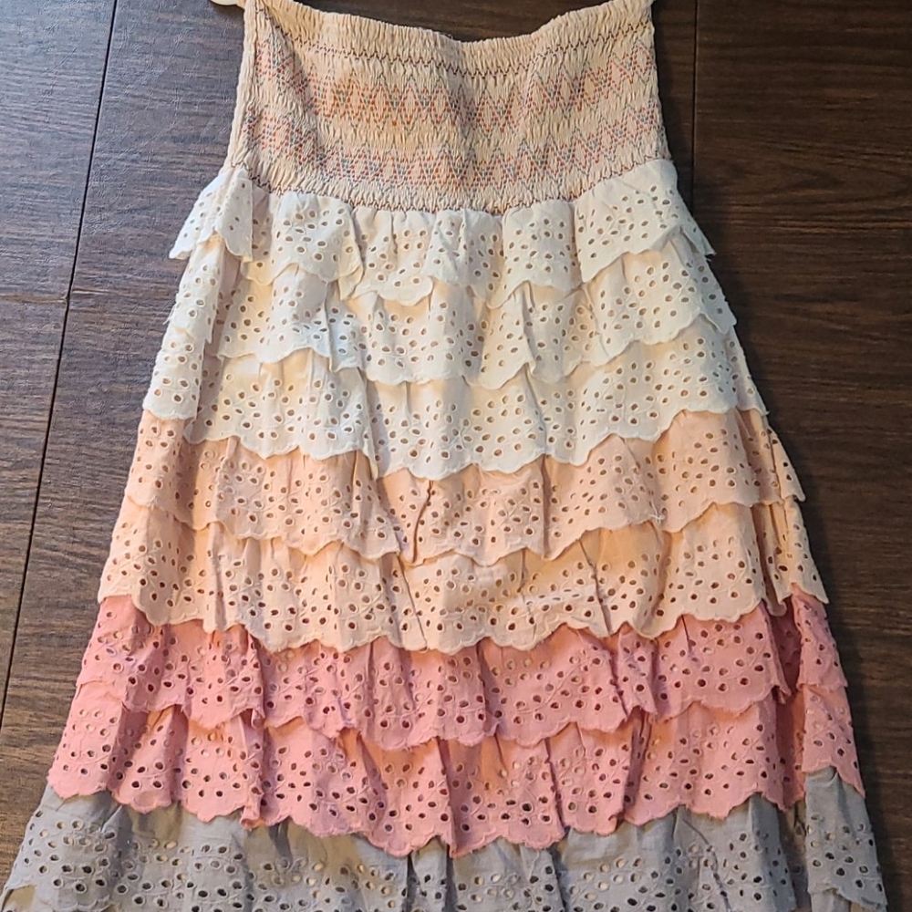 Ladies tube top strapless dress